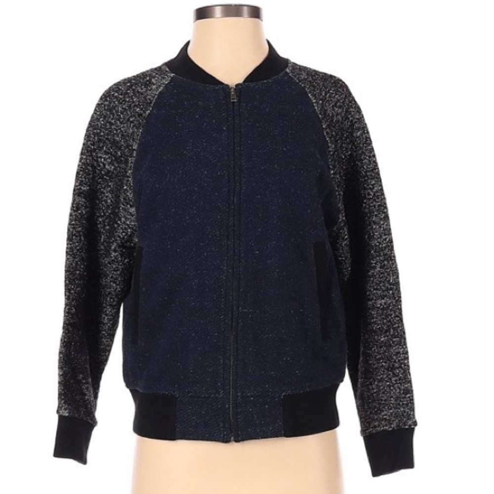 Madewell wool blend varsity jacket